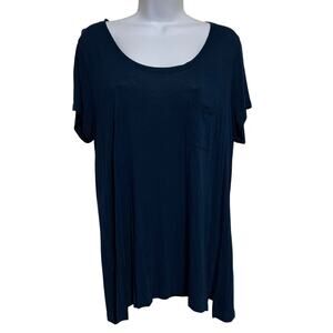 Vince Scoop Neck Tunic Top Womens Size L